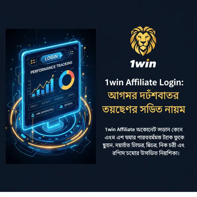 1win Affiliate Dashboard Interface